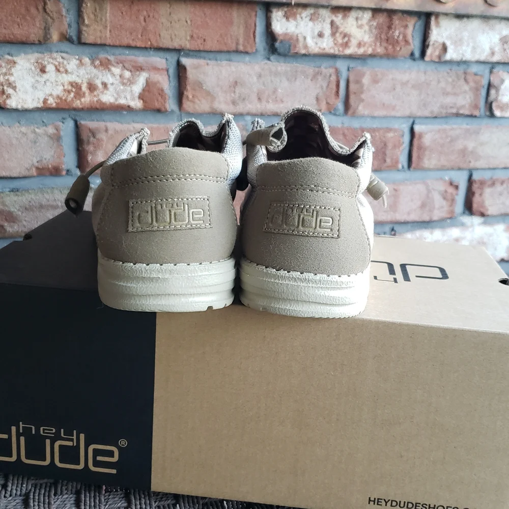 Hey Dude Men's Beige Slip-On Loafers - Picture 4 of 6